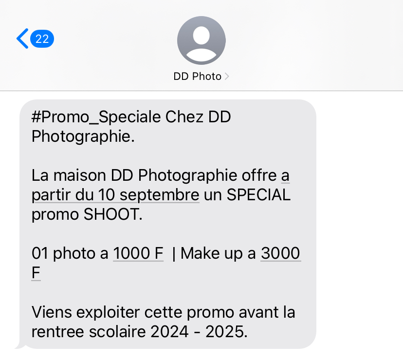 Campagne SMS 1
