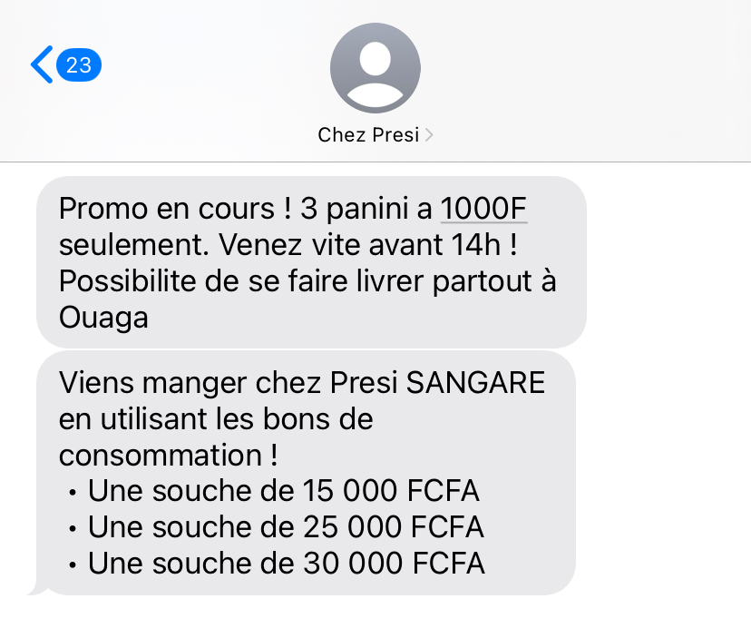 Campagne SMS 7